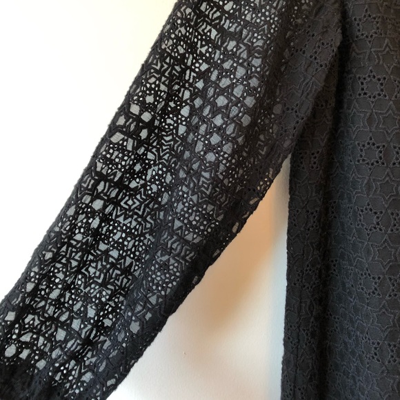 Urban Outfitters Lace up Black Dress - Picture 2 of 4